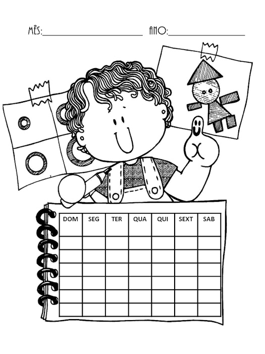 Calendários para imprimir