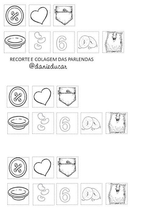 Atividades de alfabetização parlendas
