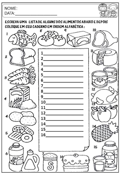 Atividades educativas alimentação saudavel