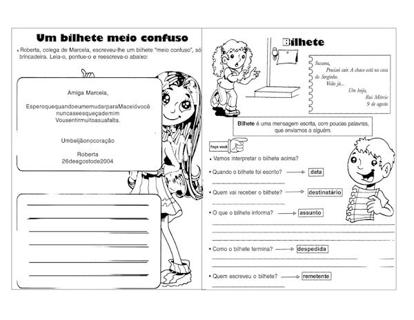 Bilhete para o 3o ano