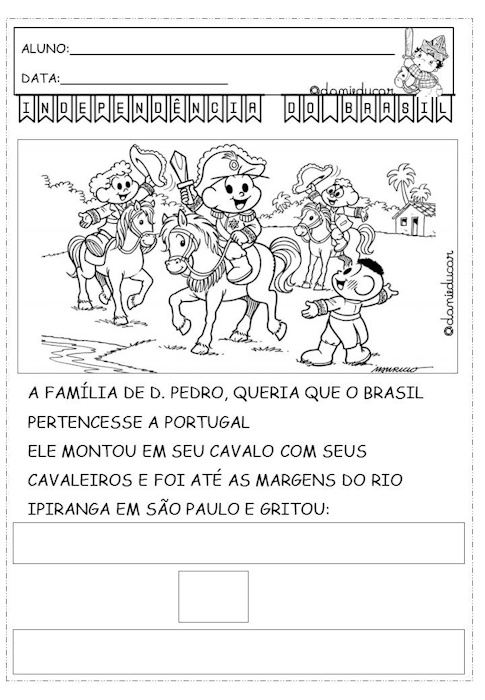 Atividades independência do Brasil