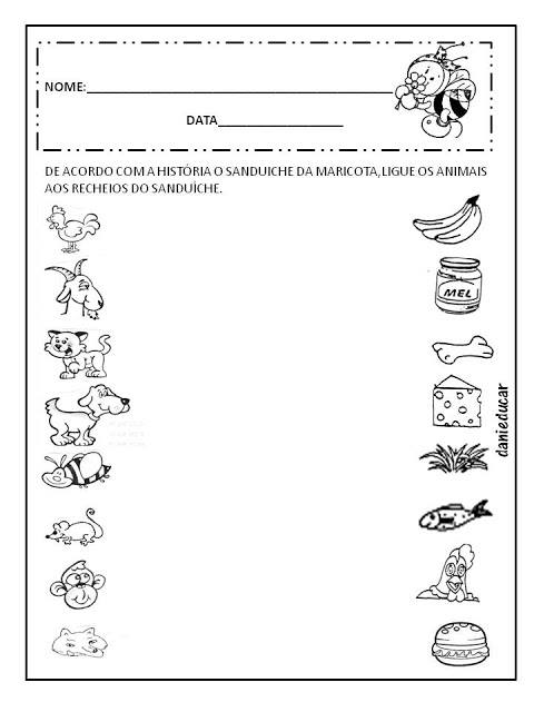 Atividades O sanduíche da Maricota