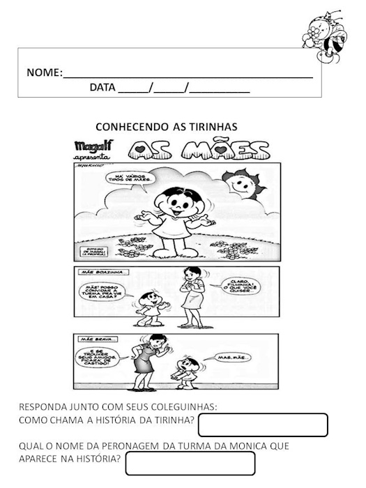 Atividades dia das mães - alfabetização