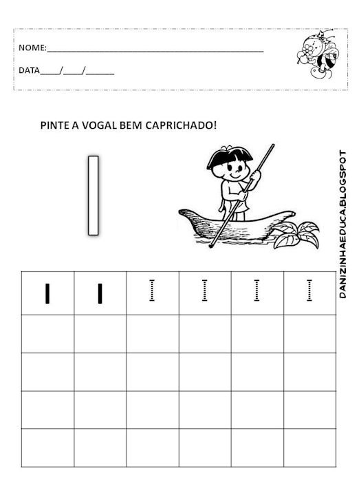 ATIVIDADES COM VOGAIS PONTILHADAS