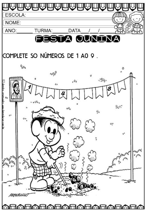 Atividades festa junina 2º ano
