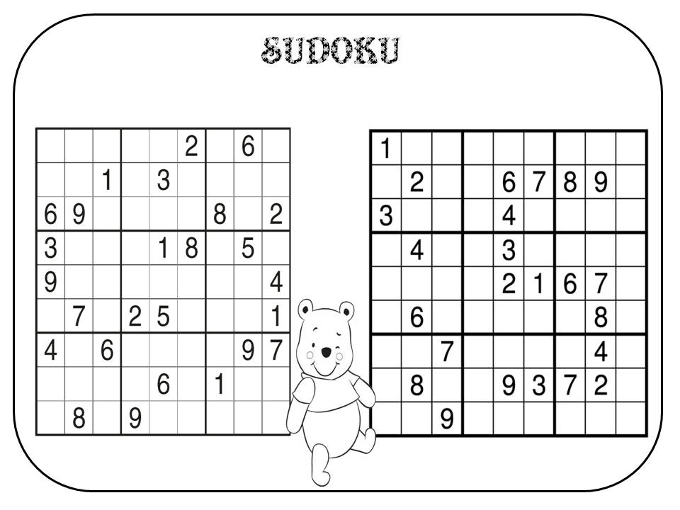 Sudoku simples para imprimir - Dani Educar