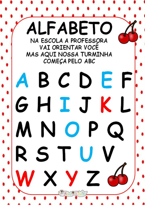 CARTAZ ALFABETO