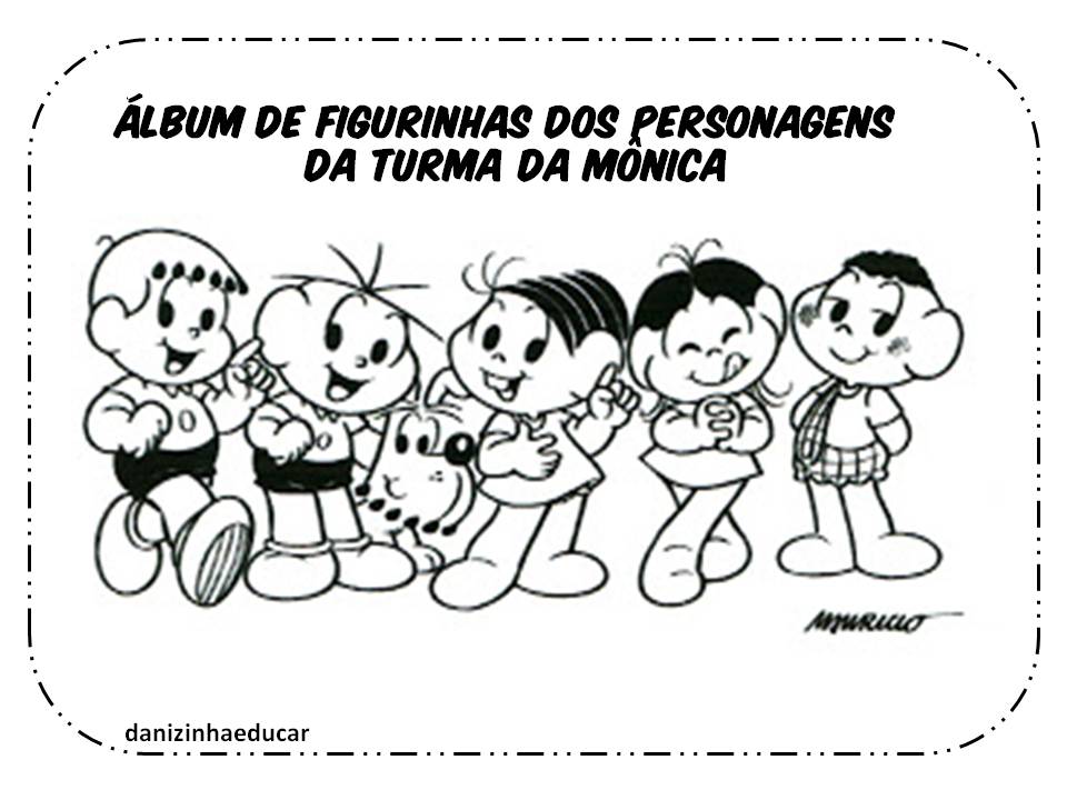 Álbum figurinhas Turma da Mônica - Dani Educar