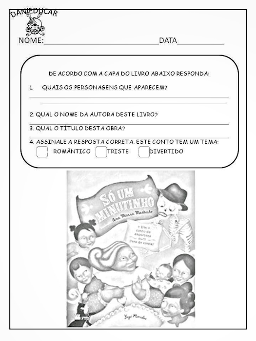 Atividades do livro Só um minuto