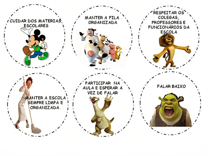 Regrinhas de convivência filmes infantis