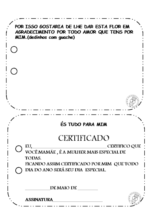 Livrinho dia das mães