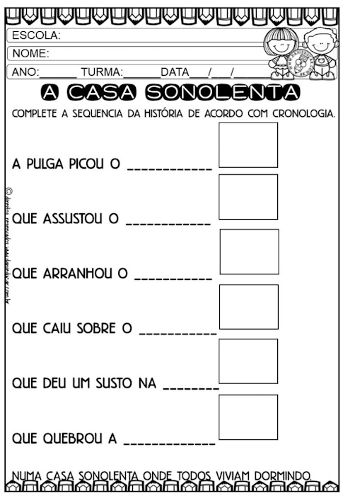 Atividades com livro de literatura infantil