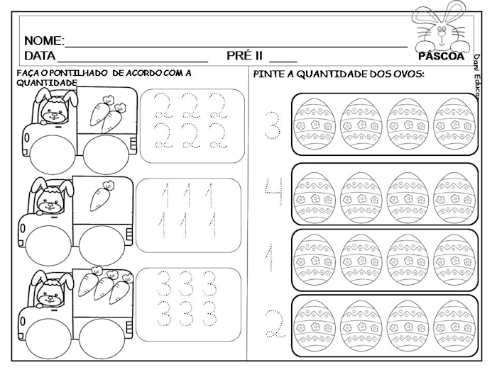 Atividades para educação infantil  Páscoa