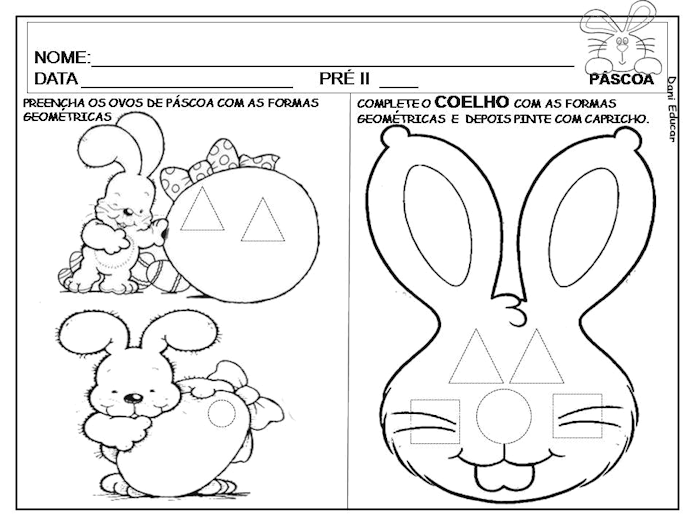 Atividades para educação infantil  Páscoa