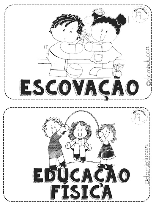Rotina educação infantil