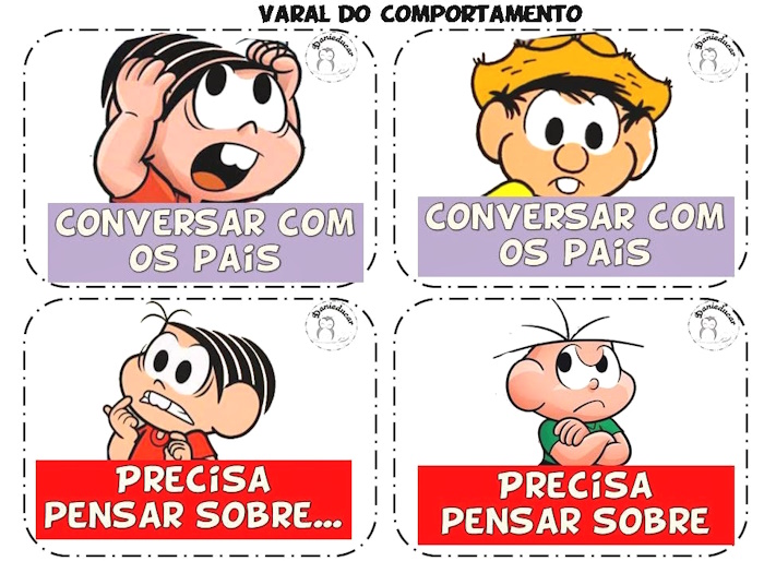 Varal do comportamento Turma da Monica
