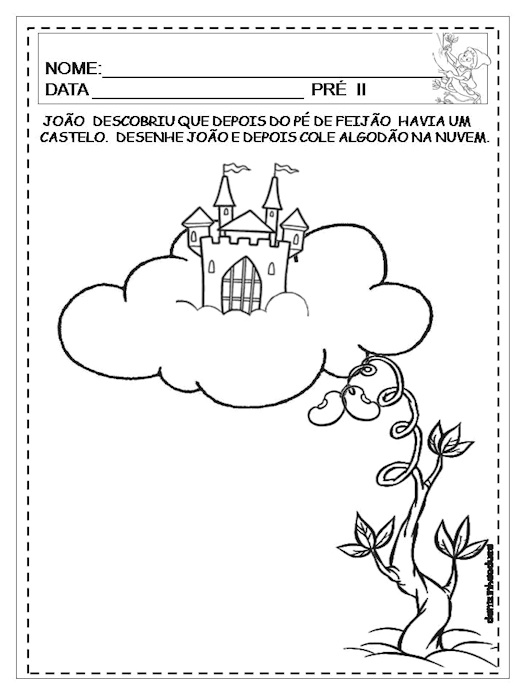 Atividades João e o pé de feijão 1º ano