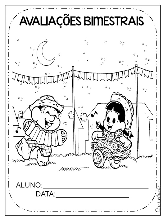 Capas de atividades bimestrais juninos