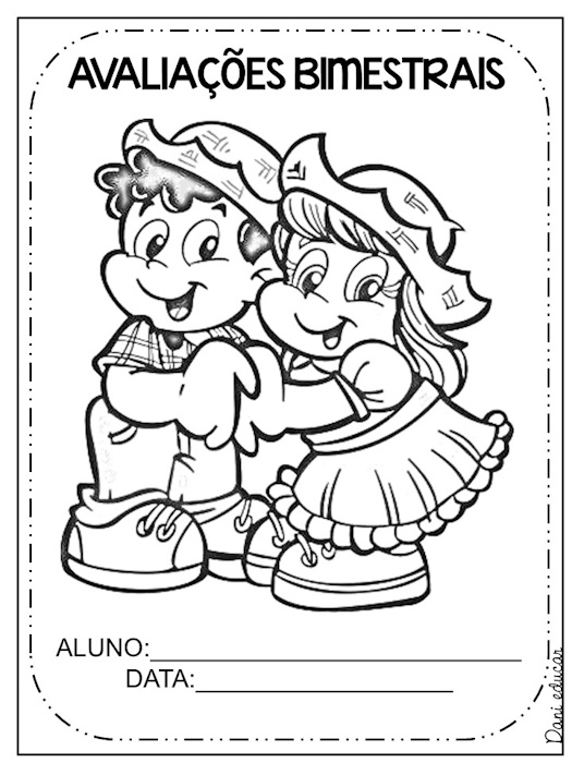 Capas de atividades bimestrais juninos