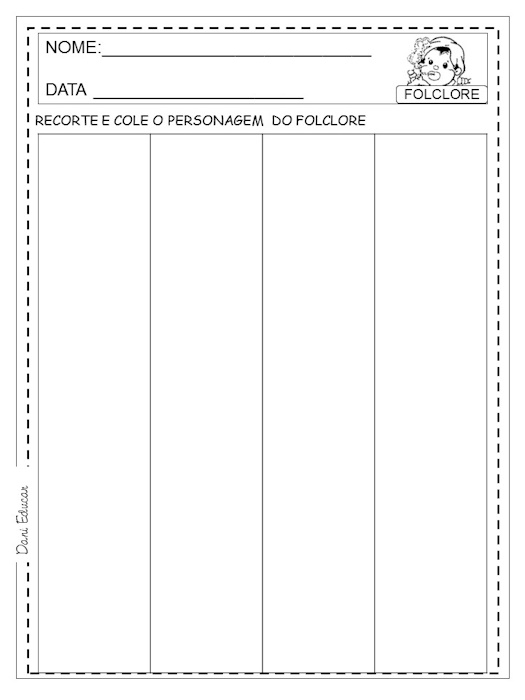 Quebra cabeça personagens folclóricos