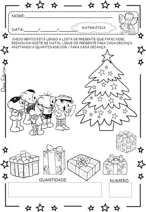 Atividades de matemática Natal