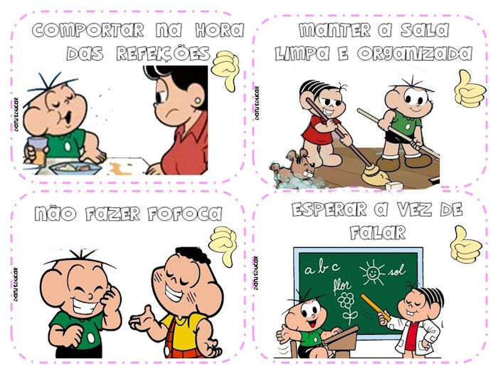 Combinados Turma da Mônica Ed Infantil