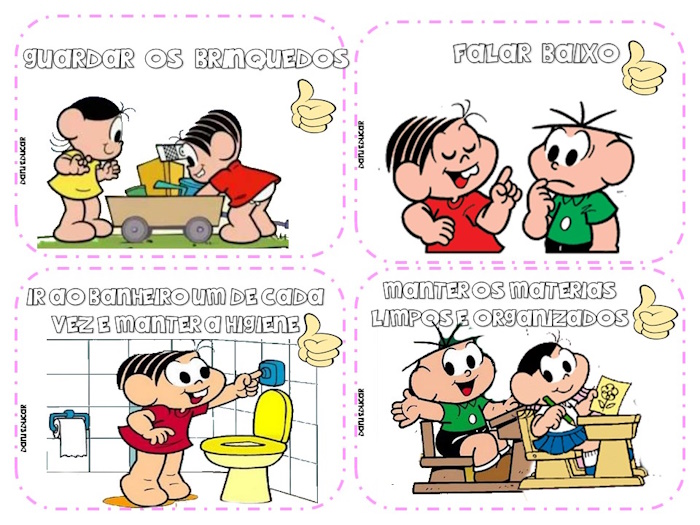 Combinados Turma da Mônica Ed Infantil