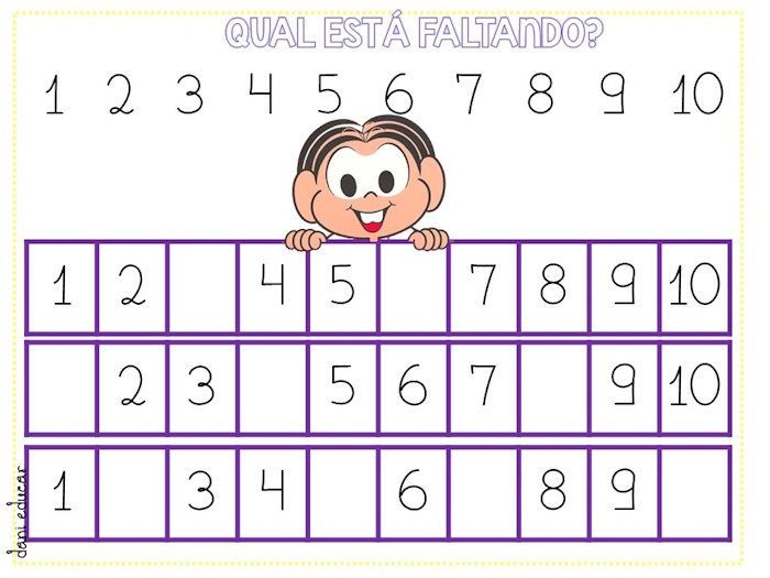 Sequencia numérica 1 ao 10