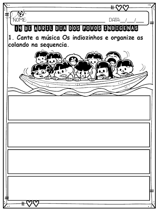 Atividades dia dos povos indígenas 1