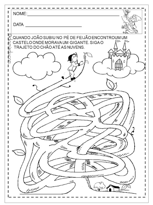 Atividades João e o pé de feijão