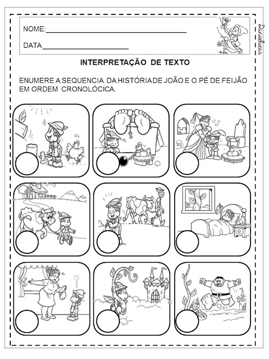 Atividades educativas João e o pé de feijão