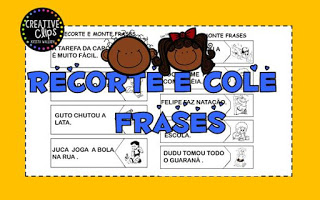 Atividades formação de frases para 1º ano