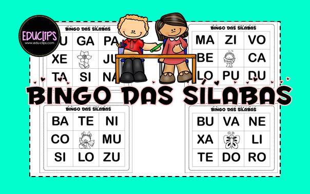 Bingo grátis com palavras simples - Dani Educar