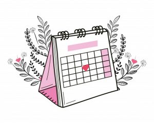 Calendário anual para completar - Turma da Mônica