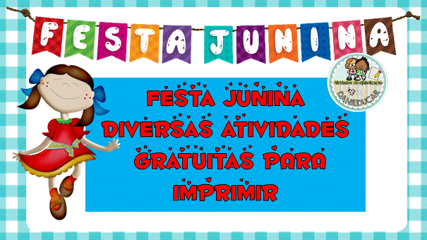 Pacote com atividades - festa junina