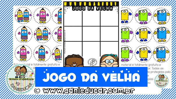 Jogo da velha de verbos muito simples e eficiente para suas aulas!