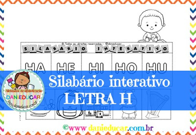 Silabário interativo - letra H
