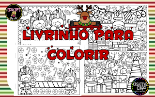Livrinho para colorir - natal - Dani Educar