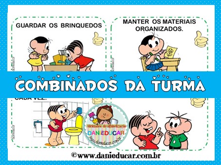 Combinados turma da Monica - Dani Educar