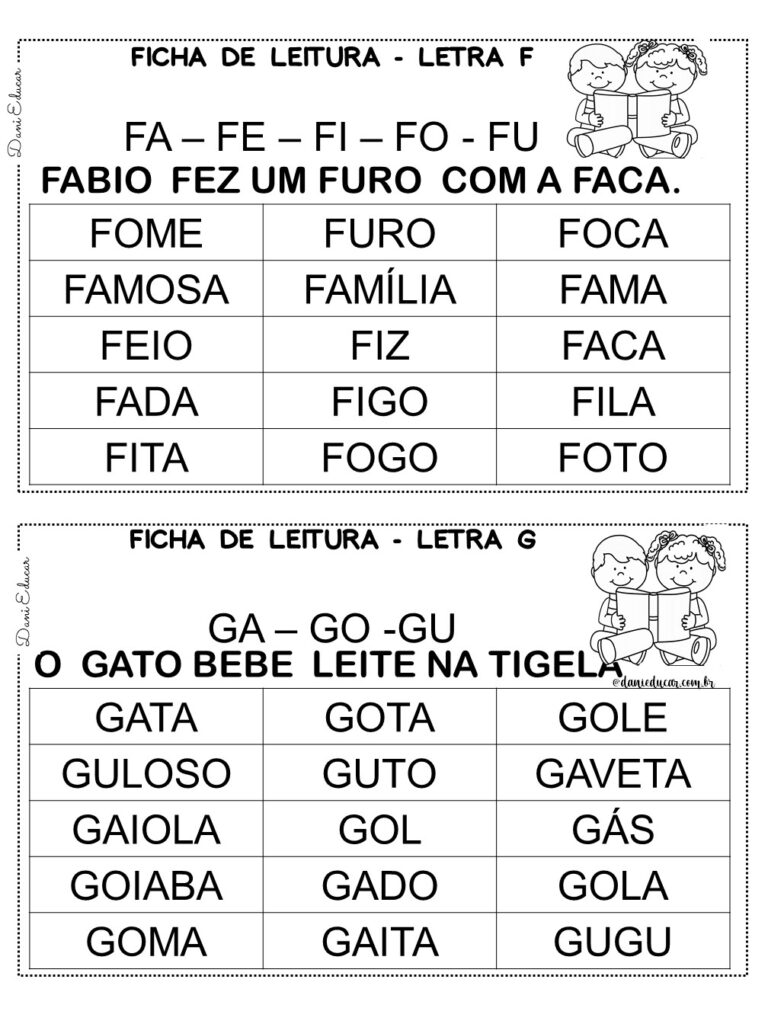 Jogo da leitura - DaniEducar  Atividades de alfabetização, Leitura,  Soletrando