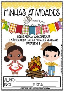 Capas de atividades coloridas para imprimir