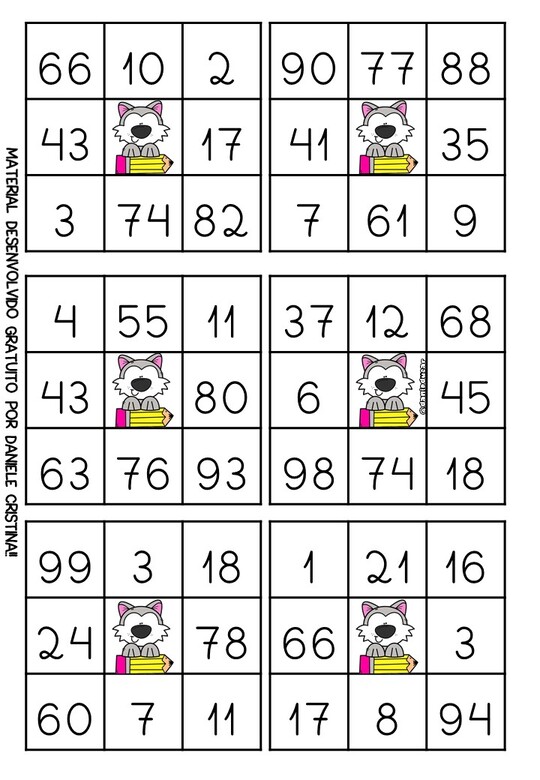 bingo de números