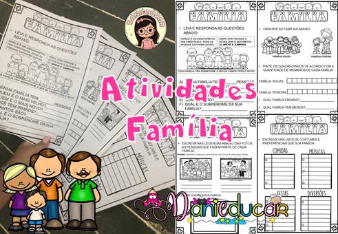 ATIVIDADES SOBRE FAMÍLIA 1º ANO