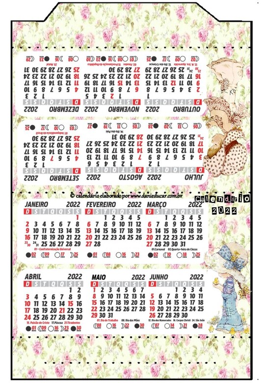 Calendario de mesa 2022 