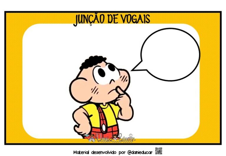 junções das vogais ilustradas