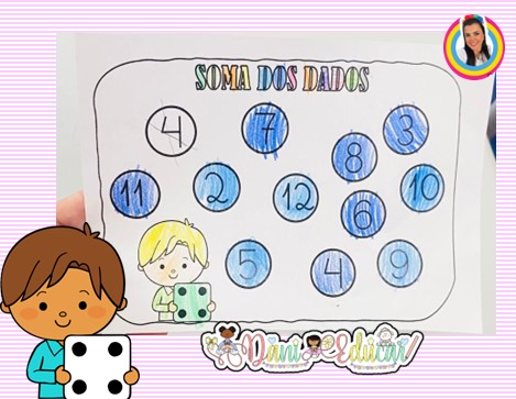 JOGO ADIÇÃO DADOS 1º ANO