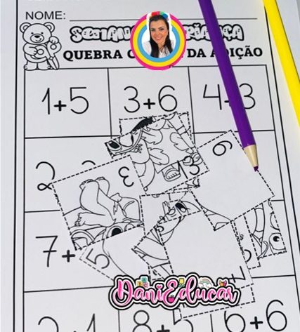 QUEBRA CABEÇA ADIÇÃO 1º ANO 