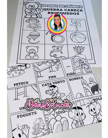 Quebra Cabeça Brinquedos 1º ano