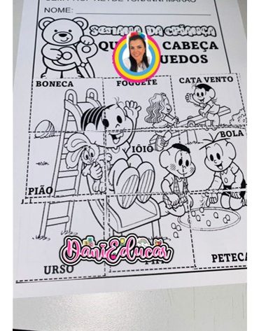 Quebra Cabeça Brinquedos 1º ano