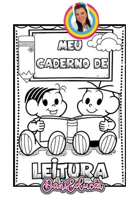 Capas para caderno colorir